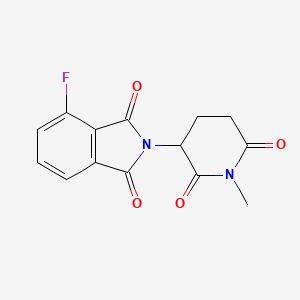 4-Fluoro-2-(1-methyl-2,6-dioxopiperidin-3-yl)isoindoline-1,3-dione chemical structure (CAS 2244520-92-9)