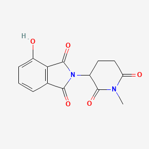 4-Hydroxy-2-(1-methyl-2,6-dioxopiperidin-3-yl)isoindoline-1,3-dione chemical structure (CAS 2244568-06-5)