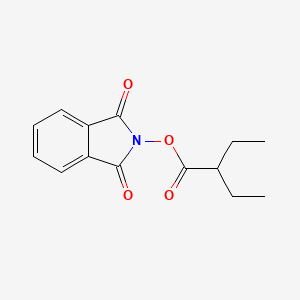 1,3-Dioxoisoindolin-2-yl 2-ethylbutanoate chemical structure (CAS 2245137-17-9)
