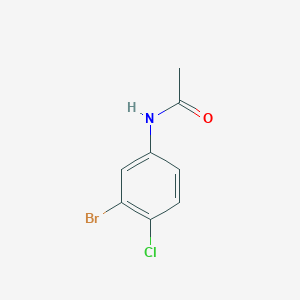 N-(3-Bromo-4-chlorophenyl)acetamide chemical structure (CAS 22459-83-2)