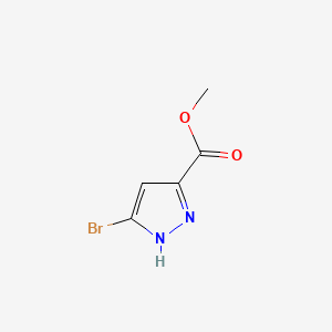 Methyl 3-bromo-1H-pyrazole-5-carboxylate chemical structure (CAS 2246373-43-1)