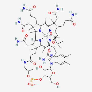 Hydroxycobalamine acetate chemical structure (CAS 22465-48-1)