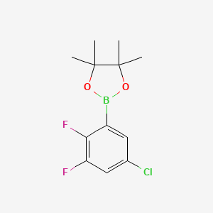 5-Chloro-2,3-difluorophenylboronic acid pinacol ester chemical structure (CAS 2246586-13-8)