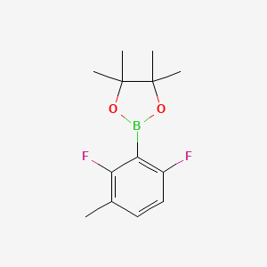 2-(2,6-Difluoro-3-methylphenyl)-4,4,5,5-tetramethyl-1,3,2-dioxaborolane chemical structure (CAS 2246738-41-8)
