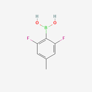 (2,6-Difluoro-4-methylphenyl)boronic acid chemical structure (CAS 2246867-26-3)