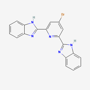 2,2'-(4-Bromopyridine-2,6-diyl)bis(1H-benzo[d]imidazole) chemical structure (CAS 2247154-50-1)