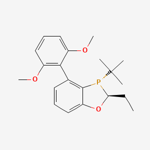 (2S,3S)-3-(tert-butyl)-4-(2,6-dimethoxyphenyl)-2-ethyl-2,3-dihydrobenzo[d][1,3]oxaphosphole chemical structure (CAS 2247162-97-4)