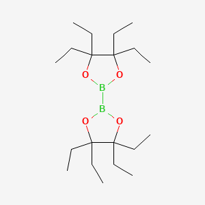 4,4,4',4',5,5,5',5'-Octaethyl-2,2'-bi(1,3,2-dioxaborolane) chemical structure (CAS 2247367-07-1)