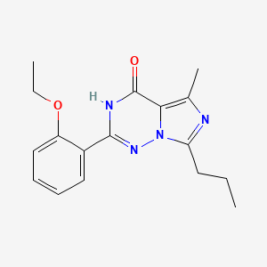 2-(2-Ethoxyphenyl)-5-methyl-7-propylimidazo[5,1-f][1,2,4]triazin-4(3H)-one chemical structure (CAS 224789-21-3)