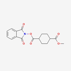 1-(1,3-Dioxoisoindolin-2-yl) 4-methyl trans-cyclohexane-1,4-dicarboxylate chemical structure (CAS 2248183-36-8)