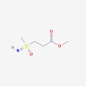 Methyl 3-(S-methylsulfonimidoyl)propanoate chemical structure (CAS 2248307-67-5)
