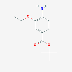 tert-Butyl 4-amino-3-ethoxybenzoate chemical structure (CAS 2248362-04-9)