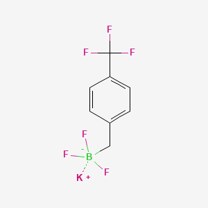 Potassium trifluoro(4-(trifluoromethyl)benzyl)borate chemical structure (CAS 2248620-16-6)