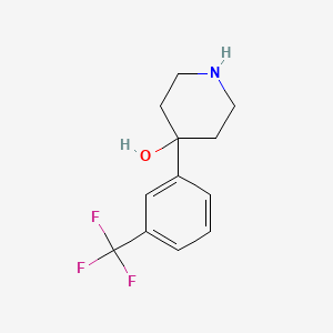 4-[3-(Trifluoromethyl)phenyl]-4-piperidinol chemical structure (CAS 2249-28-7)