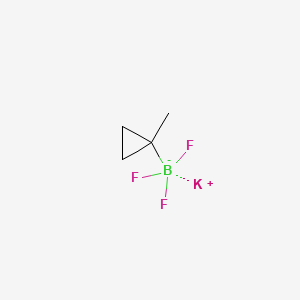 Potassium trifluoro(1-methylcyclopropyl)borate chemical structure (CAS 2249826-37-5)
