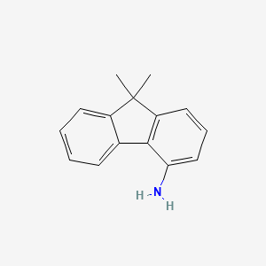 9,9-Dimethyl-9H-fluoren-4-amine chemical structure (CAS 2249831-75-0)