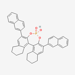 (S)-3,3'-Bis(2-naphthyl)-5,5',6,6',7,7',8,8'-octahydro-1,1'-binaphthyl-2,2'-diyl Hydrogen Phosphate chemical structure (CAS 2249931-95-9)