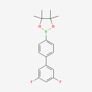 2-(3',5'-Difluoro-[1,1'-biphenyl]-4-yl)-4,4,5,5-tetramethyl-1,3,2-dioxaborolane chemical structure (CAS 2250042-17-0)