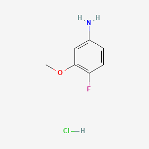 4-Fluoro-3-methoxyaniline hydrochloride chemical structure (CAS 22510-10-7)
