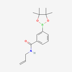N-Allyl-3-(4,4,5,5-tetramethyl-1,3,2-dioxaborolan-2-yl)benzamide chemical structure (CAS 2251118-07-5)