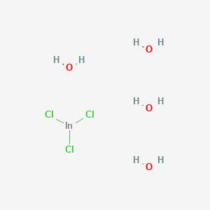 Indium(III) chloride tetrahydrate chemical structure (CAS 22519-64-8)