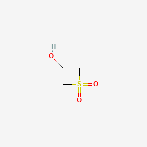 3-Hydroxythietane 1,1-dioxide chemical structure (CAS 22524-35-2)