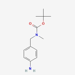 tert-Butyl (4-aminobenzyl)(methyl)carbamate chemical structure (CAS 225240-83-5)