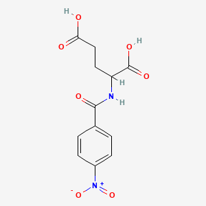 2-(4-Nitrobenzamido)pentanedioic acid chemical structure (CAS 22536-03-4)