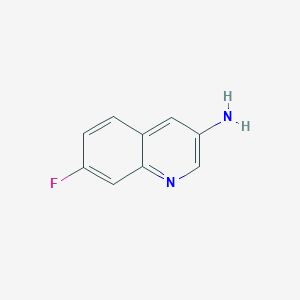 7-Fluoroquinolin-3-amine chemical structure (CAS 225366-89-2)