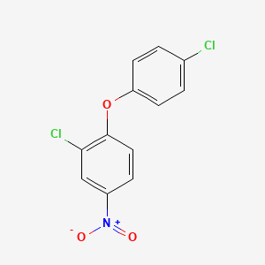 2-Chloro-1-(4-chlorophenoxy)-4-nitrobenzene chemical structure (CAS 22544-07-6)