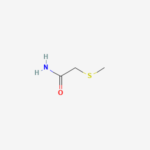 2-(Methylthio)acetamide chemical structure (CAS 22551-24-2)