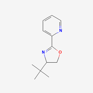 4-(tert-Butyl)-2-(pyridin-2-yl)-4,5-dihydrooxazole chemical structure (CAS 225531-65-7)