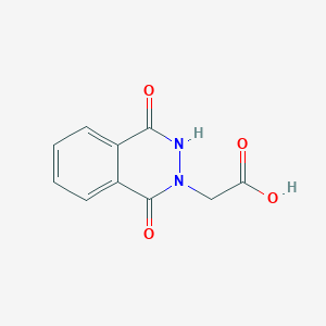 2-(1,4-Dioxo-3,4-dihydrophthalazin-2(1H)-yl)acetic acid chemical structure (CAS 2257-64-9)