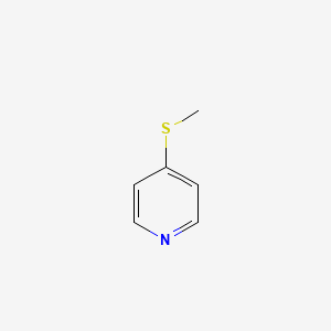 4-(Methylthio)pyridine chemical structure (CAS 22581-72-2)