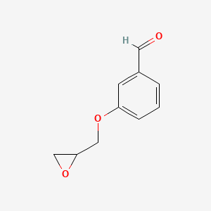 3-(Oxiran-2-ylmethoxy)benzaldehyde chemical structure (CAS 22590-64-3)
