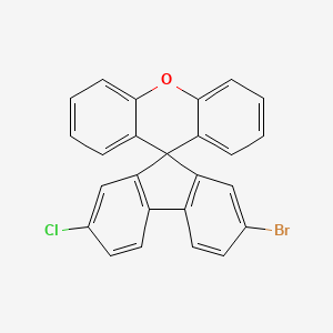 2-Bromo-7-chlorospiro[fluorene-9,9'-xanthene] chemical structure (CAS 2259716-83-9)