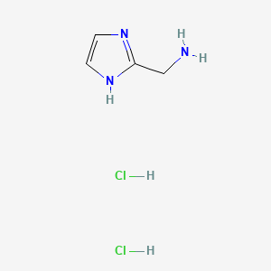 (1H-Imidazol-2-yl)methanamine dihydrochloride chemical structure (CAS 22600-77-7)