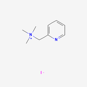 N,N,N-Trimethyl-1-(pyridin-2-yl)methanaminium iodide chemical structure (CAS 22601-02-1)
