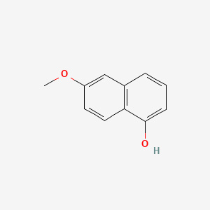 6-Methoxynaphthalen-1-ol chemical structure (CAS 22604-07-5)