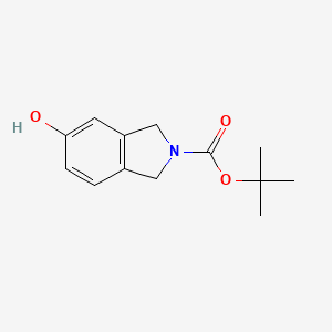 tert-Butyl 5-hydroxyisoindoline-2-carboxylate chemical structure (CAS 226070-47-9)