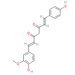 (1E,6E)-1-(4-Hydroxy-3-methoxyphenyl)-7-(4-hydroxyphenyl)hepta-1,6-diene-3,5-dione chemical structure (CAS 22608-11-3)