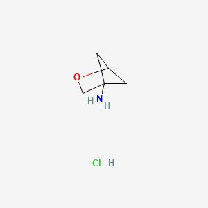 2-Oxabicyclo[2.1.1]hexan-4-amine hydrochloride chemical structure (CAS 2260936-52-3)