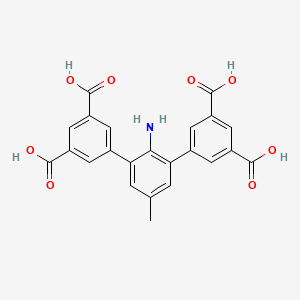 2'-Amino-5'-methyl-[1,1':3',1''-terphenyl]-3,3'',5,5''-tetracarboxylic acid chemical structure (CAS 2260979-74-4)