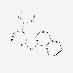 Naphtho[1,2-b]benzofuran-7-ylboronic acid chemical structure (CAS 2261008-20-0)