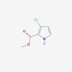 Methyl 3-chloro-1H-pyrrole-2-carboxylate chemical structure (CAS 226410-00-0)