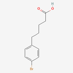 5-(4-Bromophenyl)pentanoic acid chemical structure (CAS 22647-95-6)