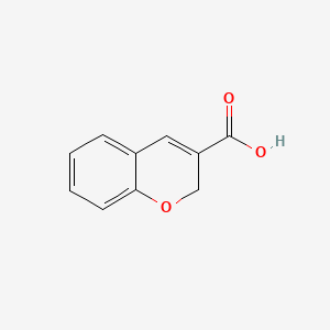 2H-Chromene-3-carboxylic acid chemical structure (CAS 22649-28-1)