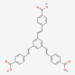 4,4',4''-(Benzene-1,3,5-triyltris(ethene-2,1-diyl))tribenzoic acid chemical structure (CAS 2265870-17-3)