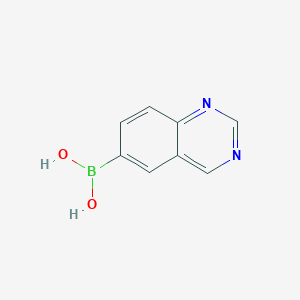 Quinazolin-6-ylboronic acid chemical structure (CAS 2265882-25-3)