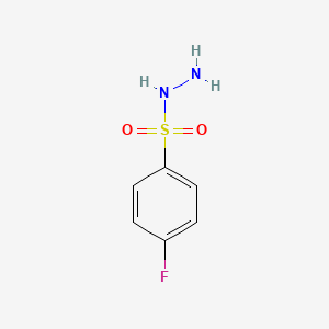 4-Fluorobenzenesulfonohydrazide chemical structure (CAS 2266-41-3)